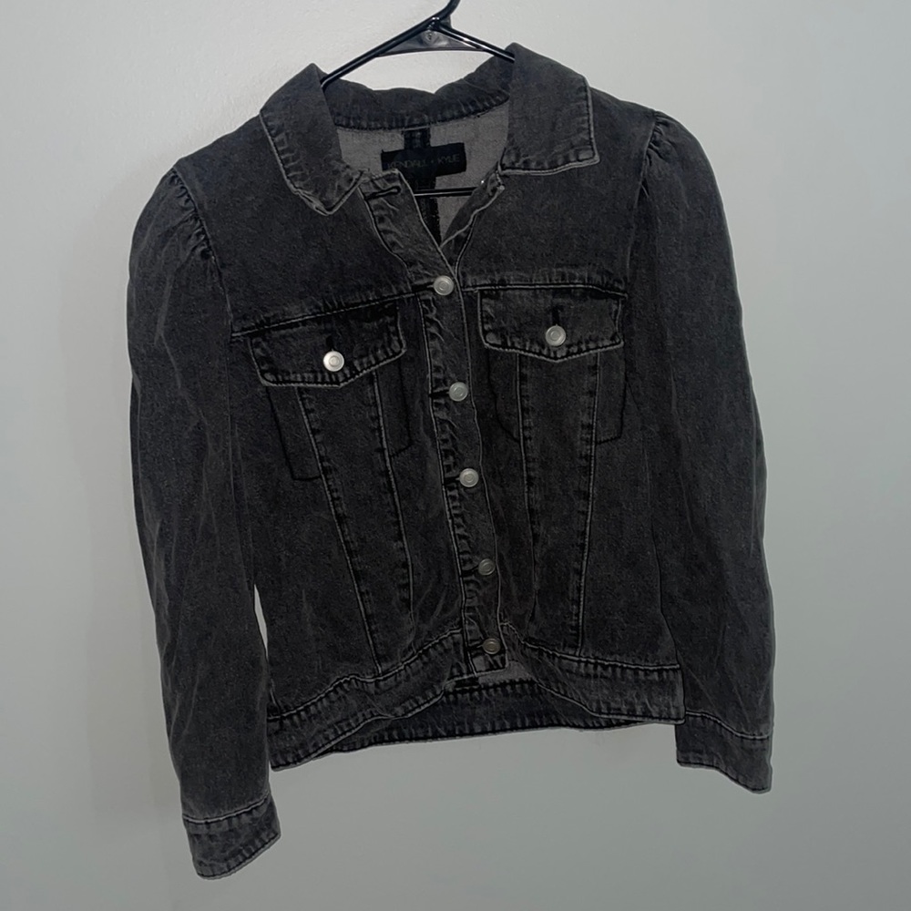 Black Kendall and Kylie jean jacket